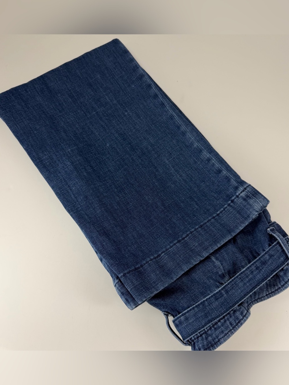 J Crew Jeans Womens 31 Blue Paper Bag Belt Tie Cropped Denim BX563 Cotton Blend - Picture 4 of 12